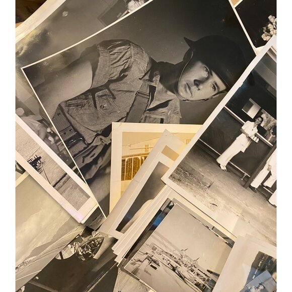 Vintage Black & White Military Photos Collection - Picture 4 of 9